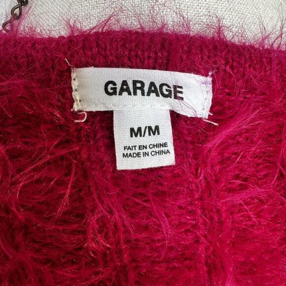 Y2K Hot Pink Cardigan Sweater Front-Tie Softgirl Barbiecore Girlcore Fairy 90s M - Picture 6 of 6